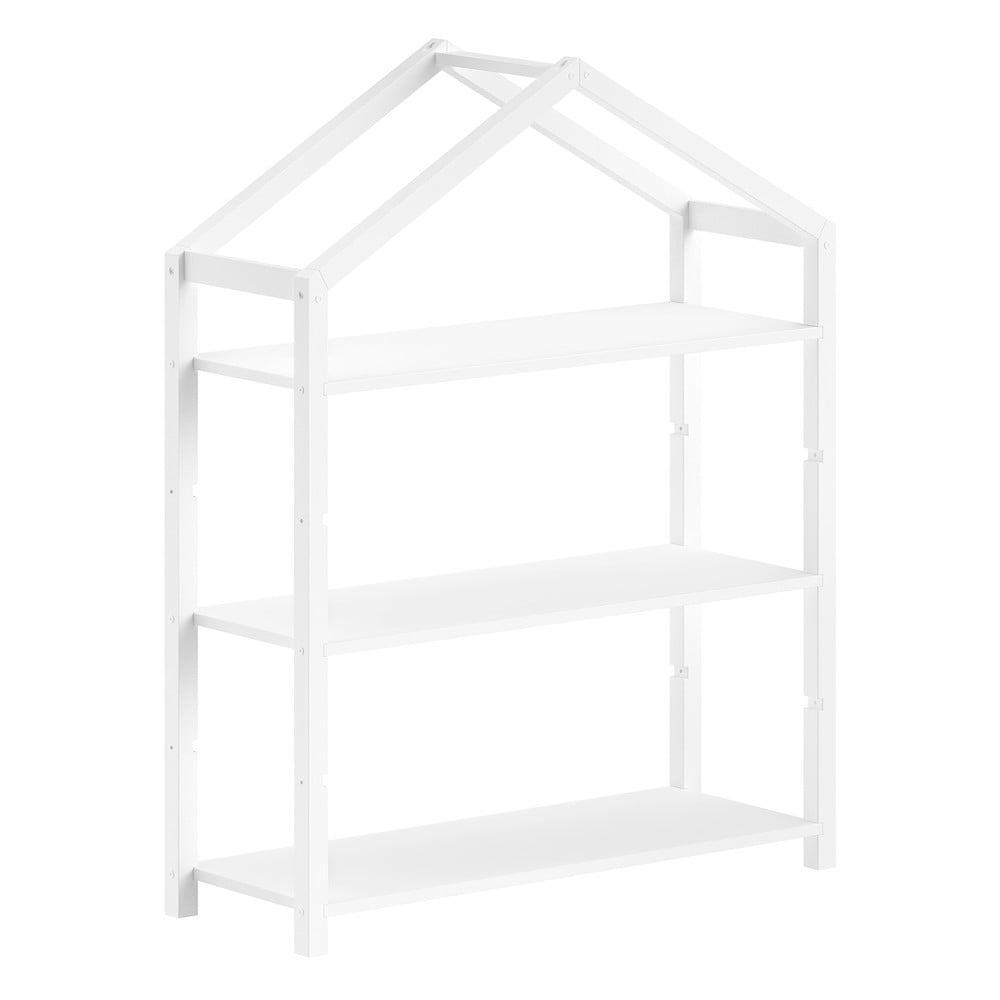 Fehér borovi fenyő gyerek könyvespolc 111x141x40 cm Dallas – Vipack