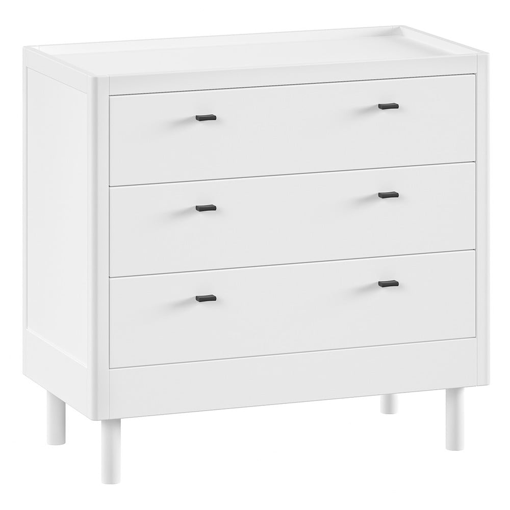 Fehér bükkfa gyerek komód 100x95x55 cm Forrest – Vipack