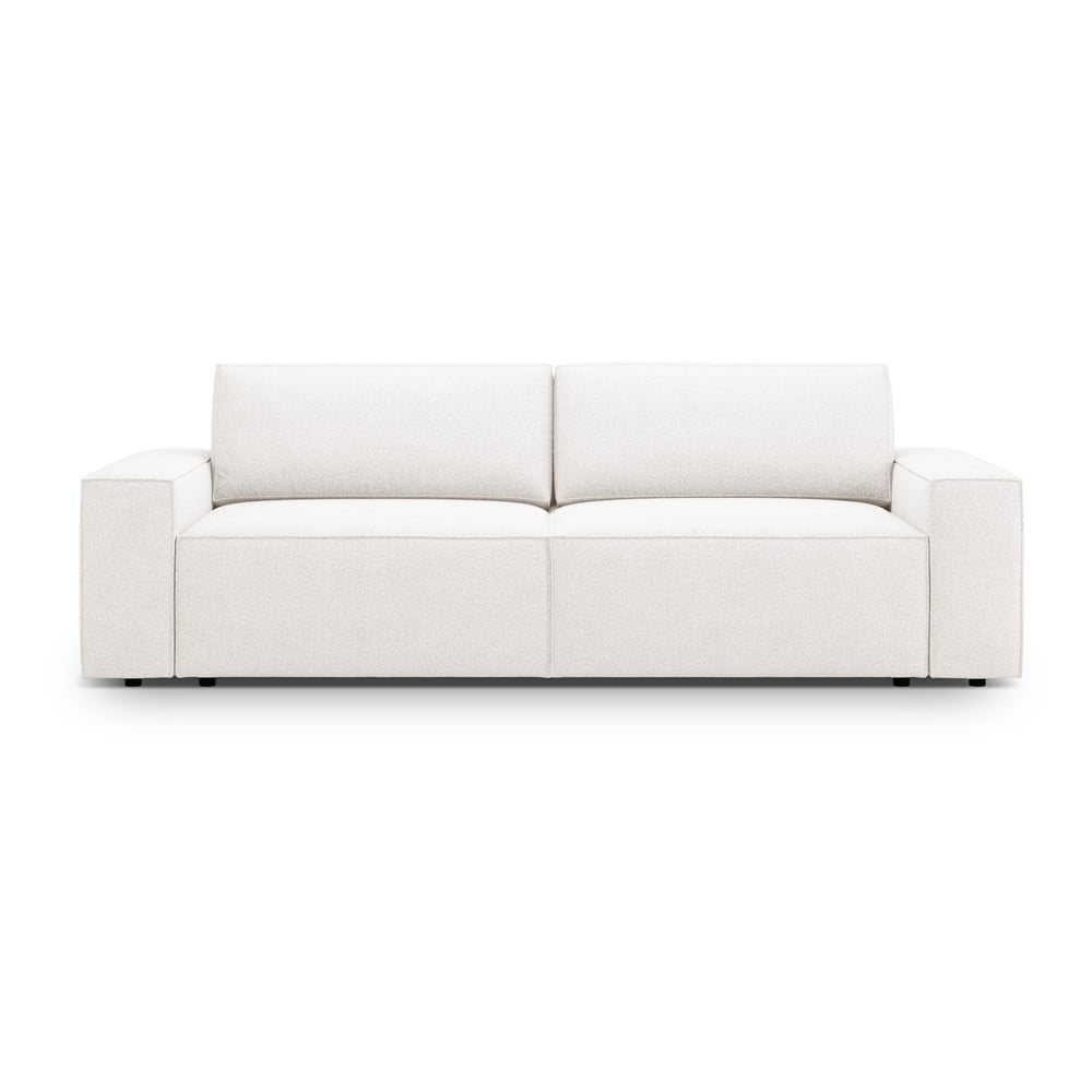 Fehér buklé kinyitható kanapé 247 cm Jodie – Micadoni Home