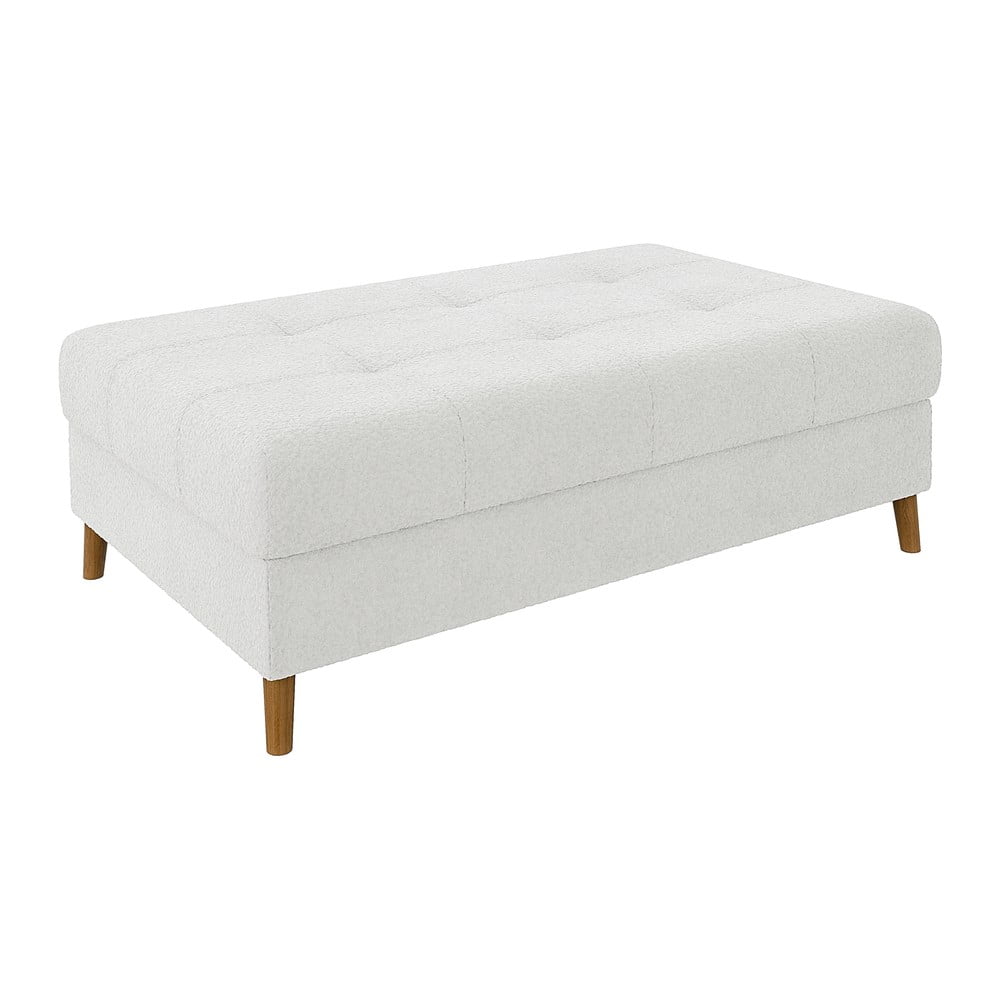 Fehér buklé lábtartó Ariella – Ropez