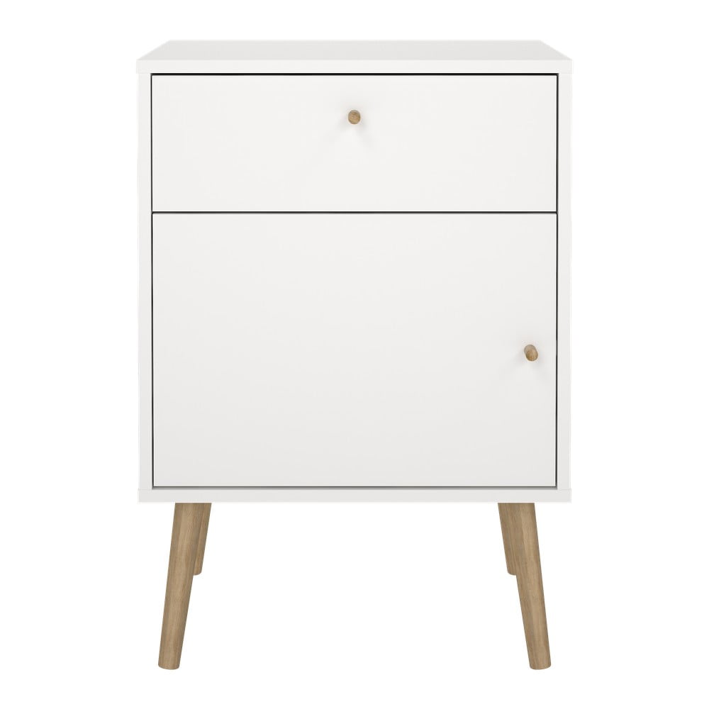 Fehér éjjeliszekrény Bodo – Tvilum