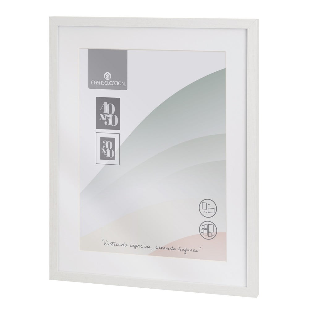 Fehér fali képkeret 42x52 cm Sencillo – Casa Selección