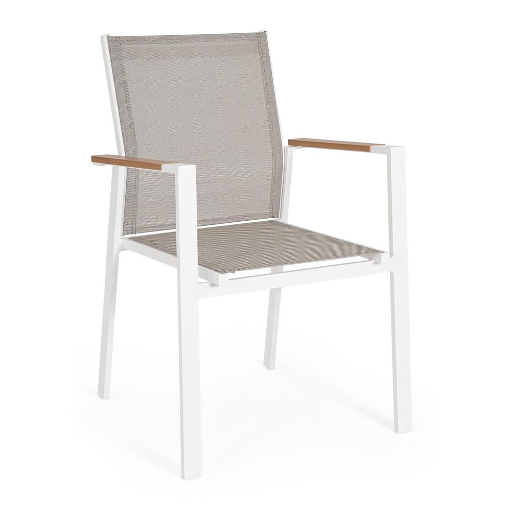 Fehér fém kerti szék szett 4 db-os Heta   – Bizzotto