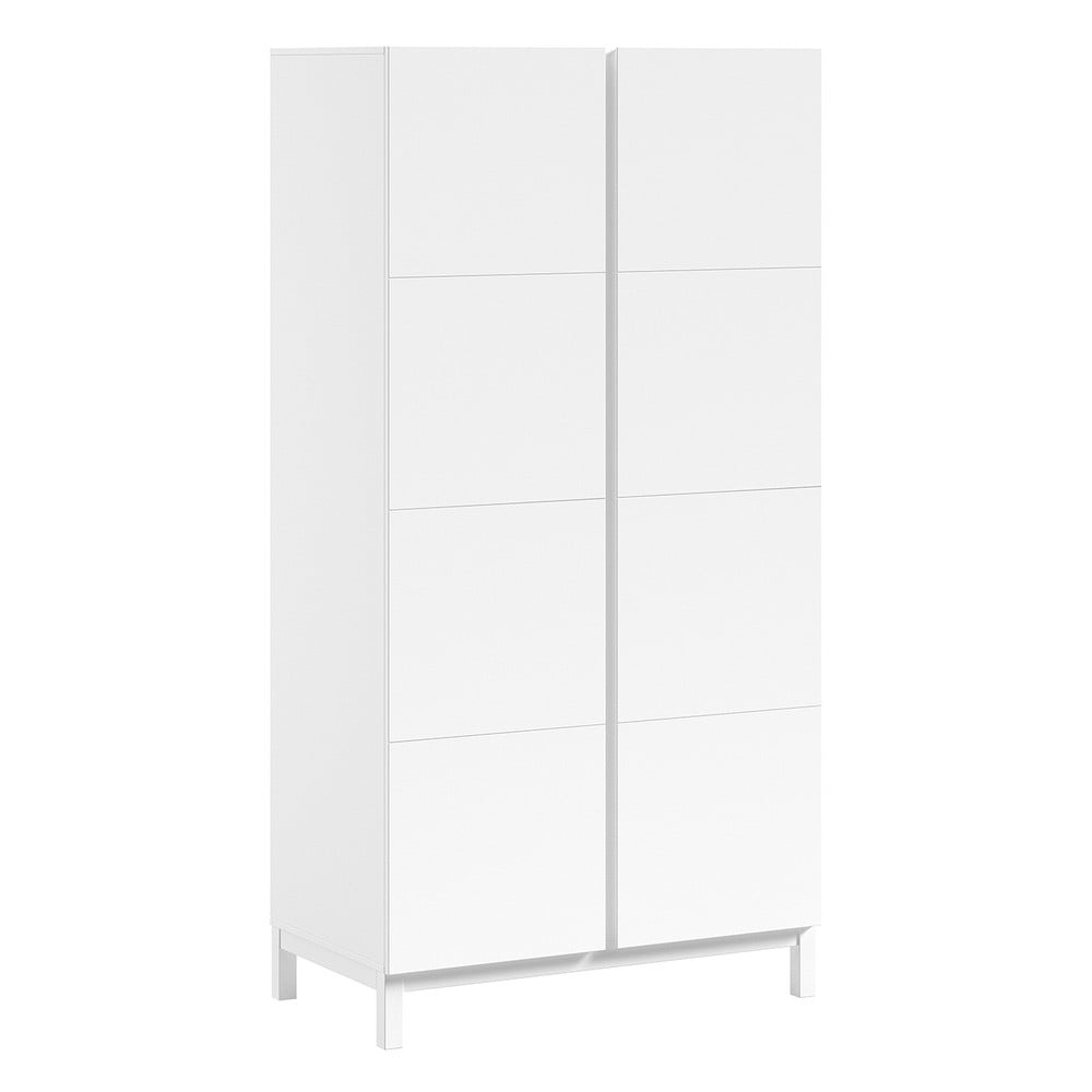 Fehér gyerek ruhásszekrény 99x196x58 cm Eva – Vipack