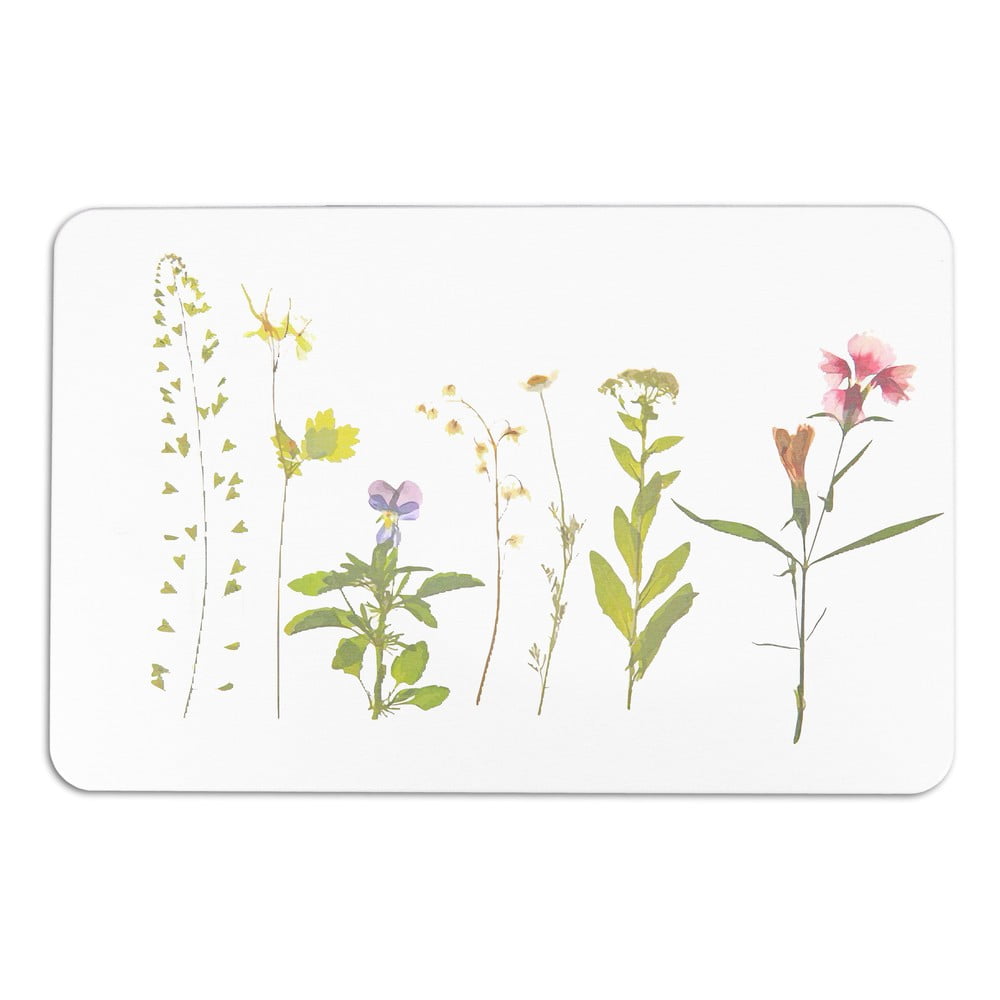 Fehér kovaföld fürdőszobai kilépő 39x60 cm – Artsy Doormats