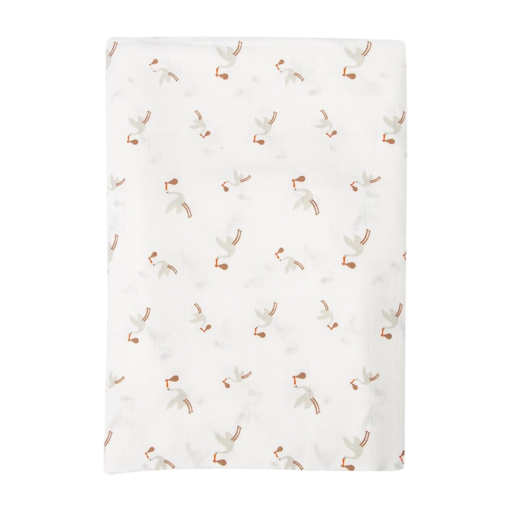 Fehér pamut gyerek takaró 120x120 cm Bebemarin – Mijolnir