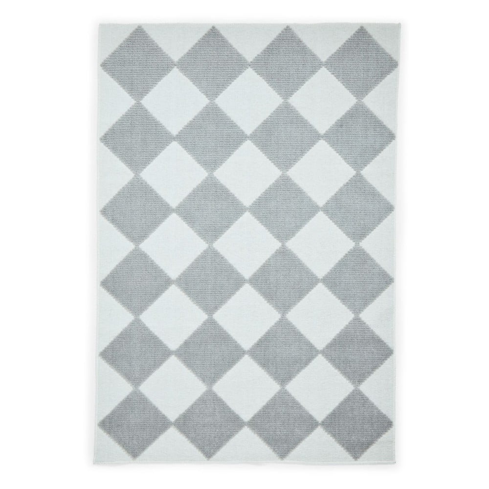 Fehér-világosszürke mosható szőnyeg 120x170 cm Lyna Cream&Grey – Think Rugs