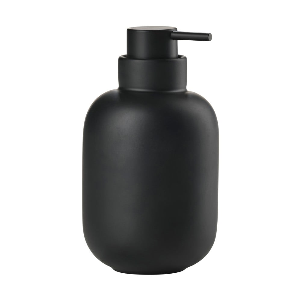 Fekete agyagkerámia szappanadagoló 300 ml Sensu – Zone