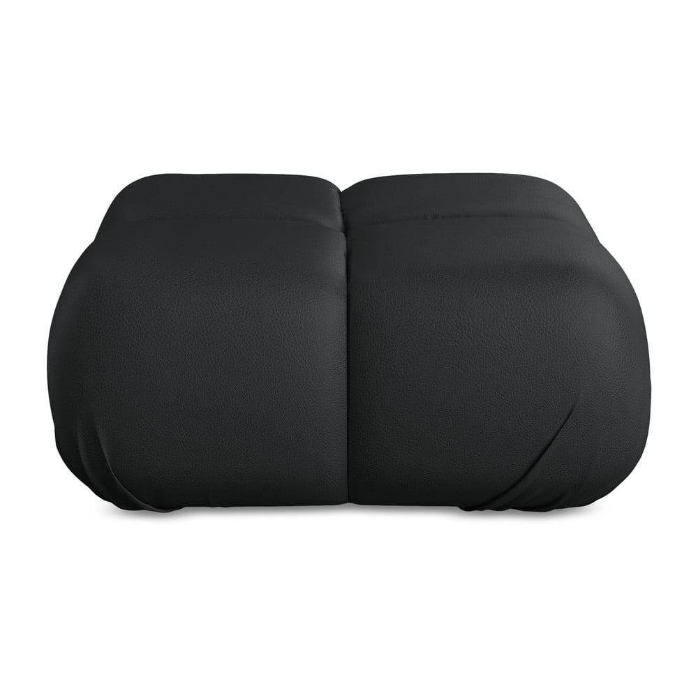 Fekete bőrutánzat moduláris lábtartó Lokua – Makamii