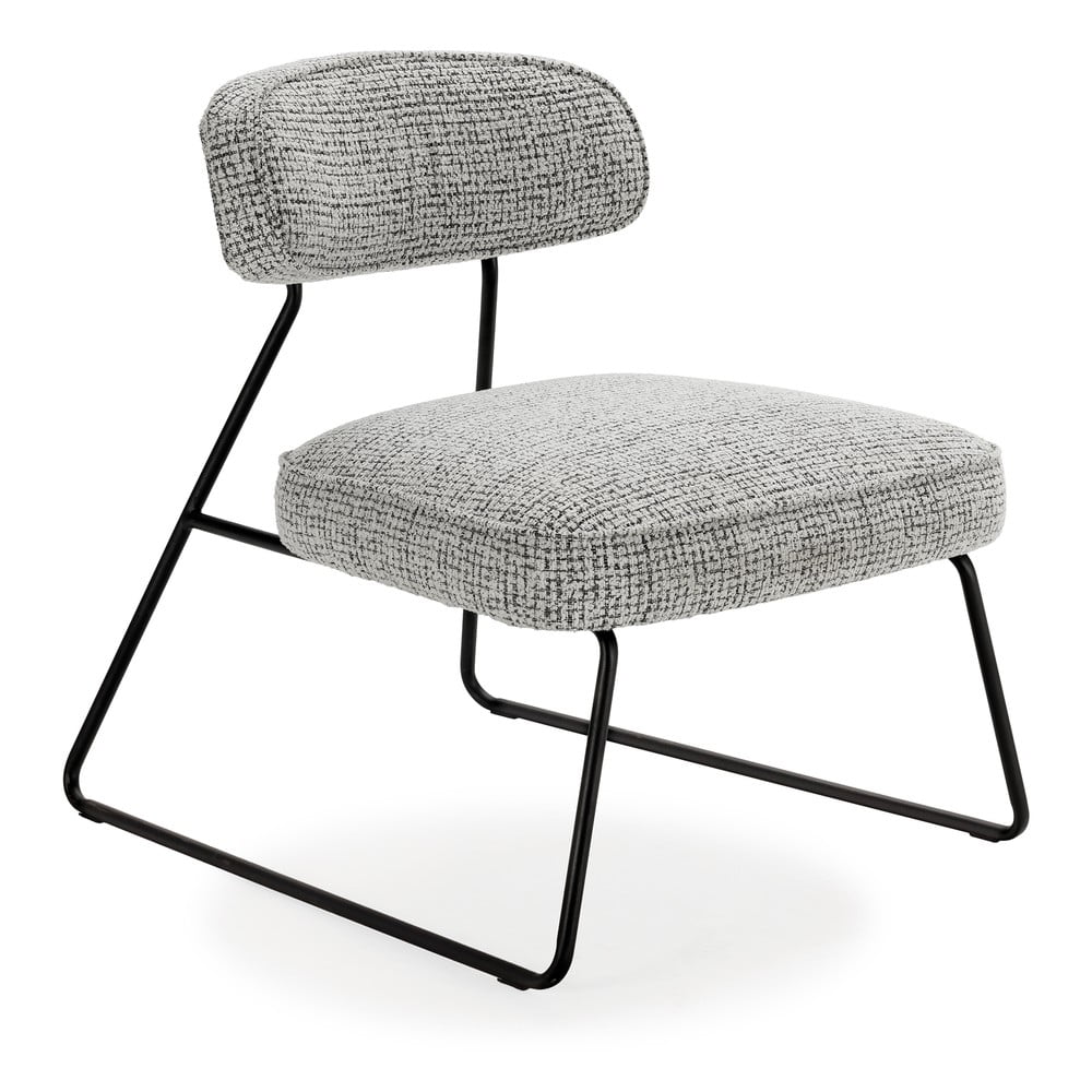 Fekete-fehér fotel Elon – Marckeric