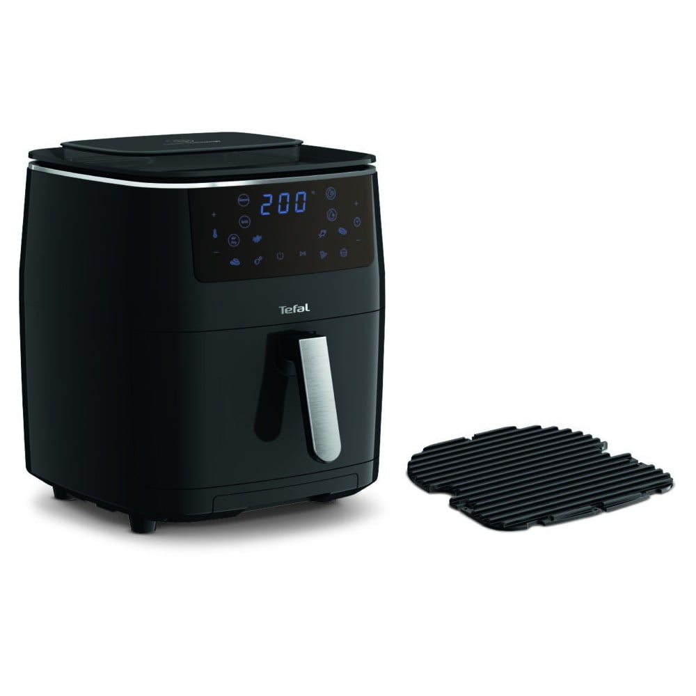 Fekete forrólevegős fritőz EASY FRY&GRILL STEAM+ FW201815 – Tefal