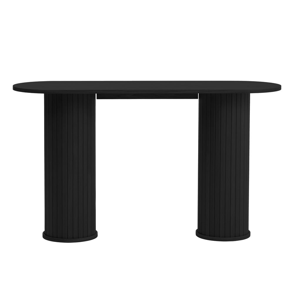 Fekete konzolasztal 40x130 cm Nola – Unique Furniture