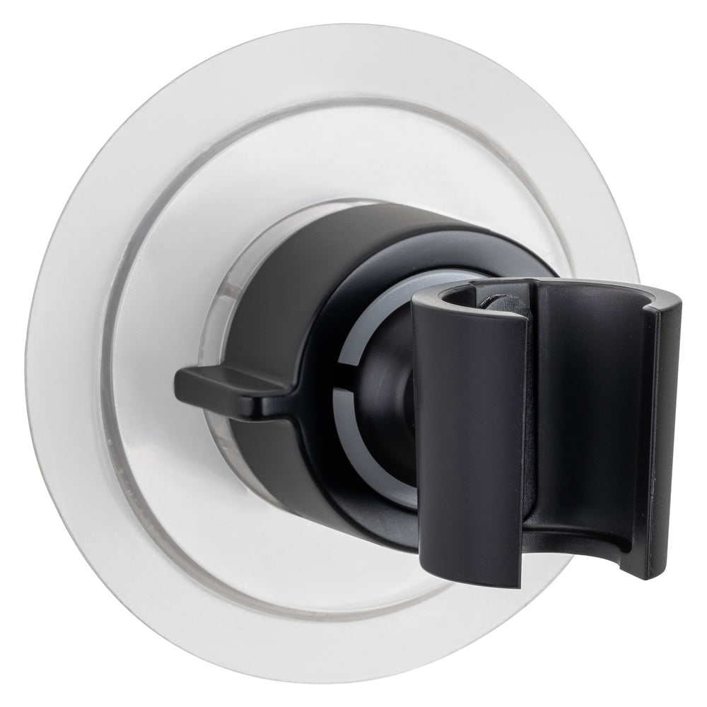 Fekete öntapadós műanyag zuhanyfej tartó Libertà – Wenko