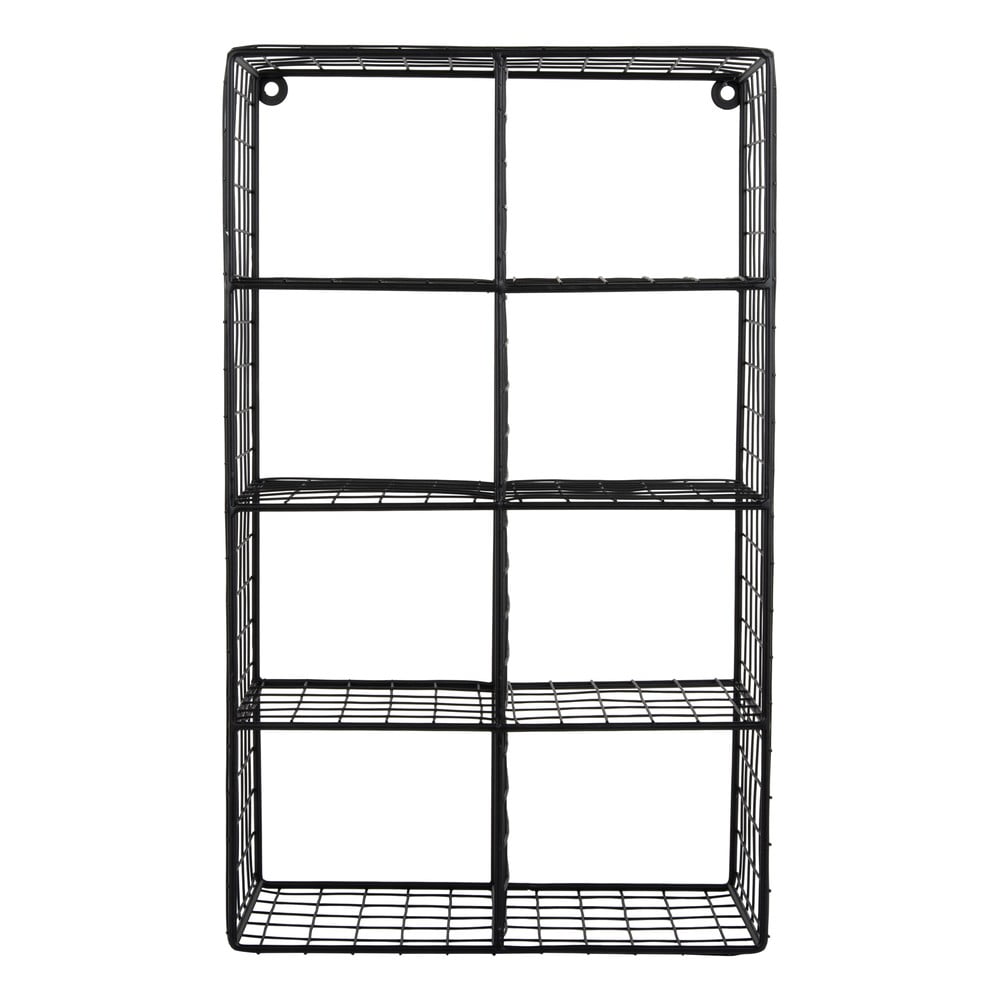 Fekete többszintes acél fali polc 30 cm Reja – PT LIVING