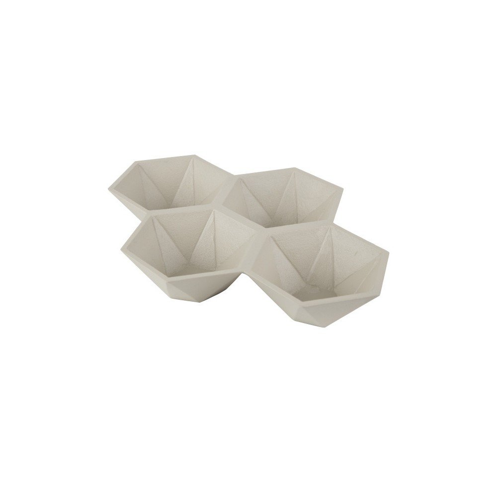 Hexagon bézs tálca - Zuiver