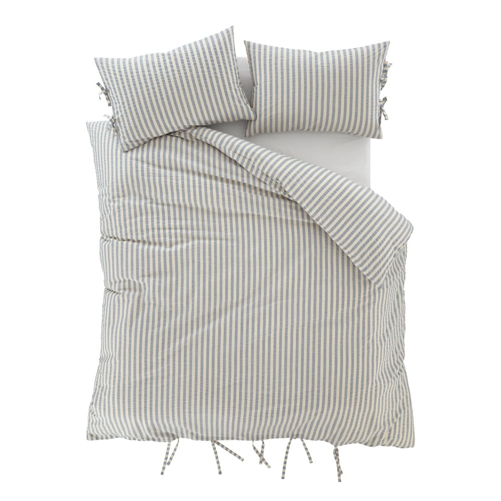 Kék egyszemélyes ágyneműhuzat 135x200 cm Zanzibar Stripe – Pineapple Elephant