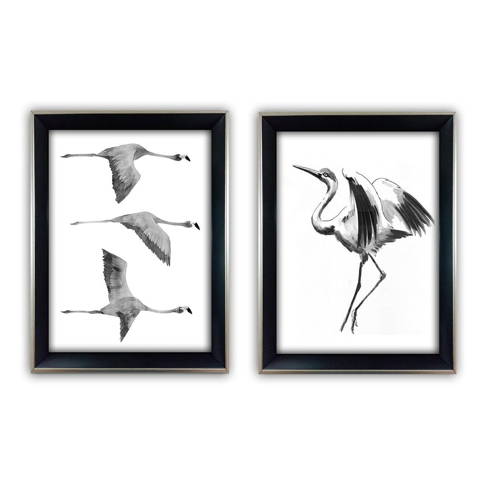 Kép szett 2 db-os 35x45 cm Crane – Wallity