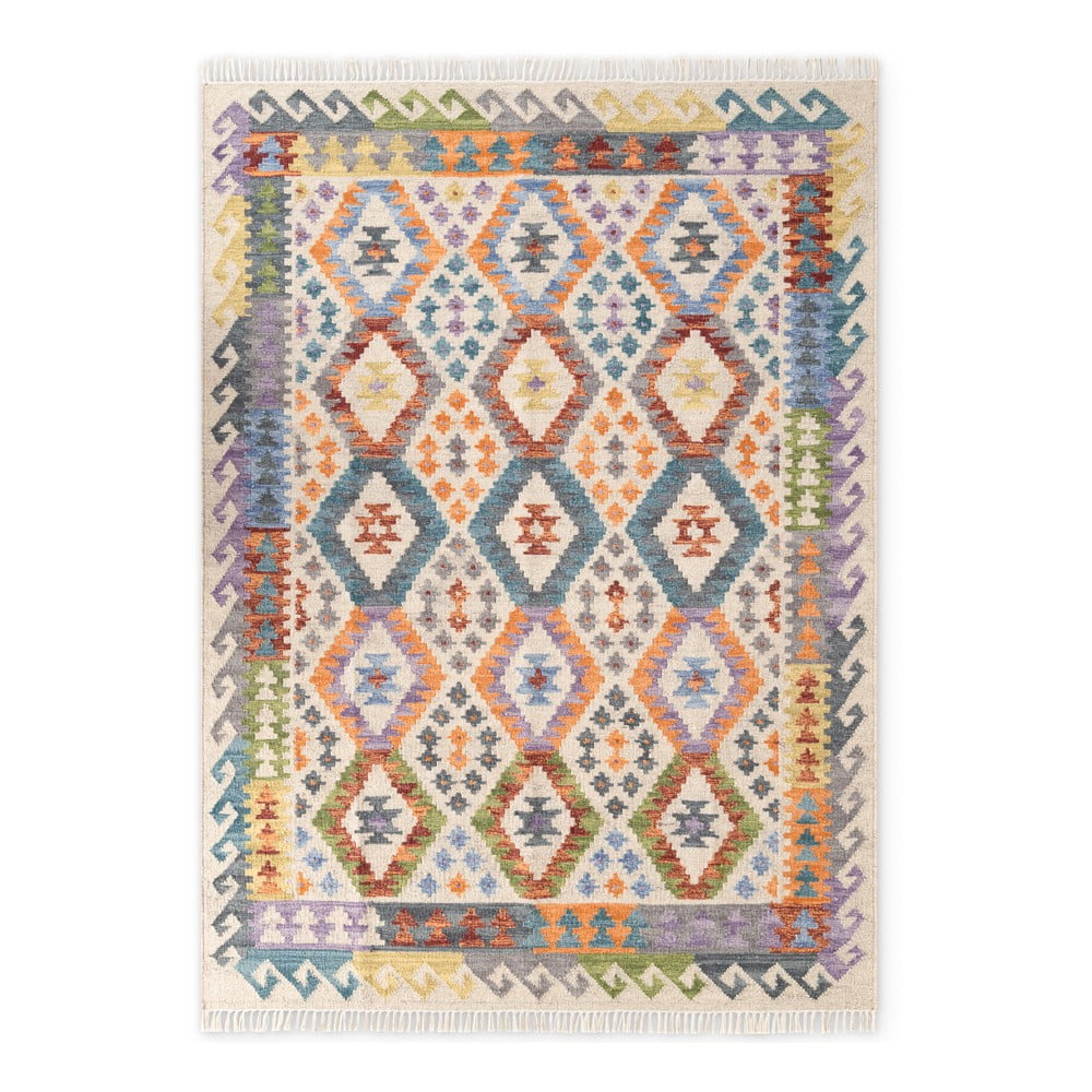 Kétoldalas kézi szövésű gyapjú szőnyeg 120x170 cm Kamal Oasis – Nouristan