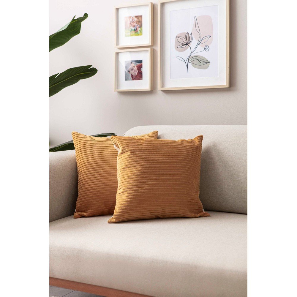 Kordbársony párnahuzat szett 2 db-os 43x43 cm – Mioli Decor