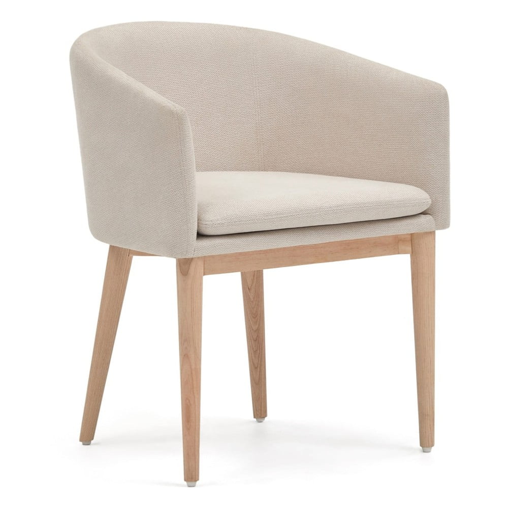 Krémszínű étkezőszék Harlan – Kave Home