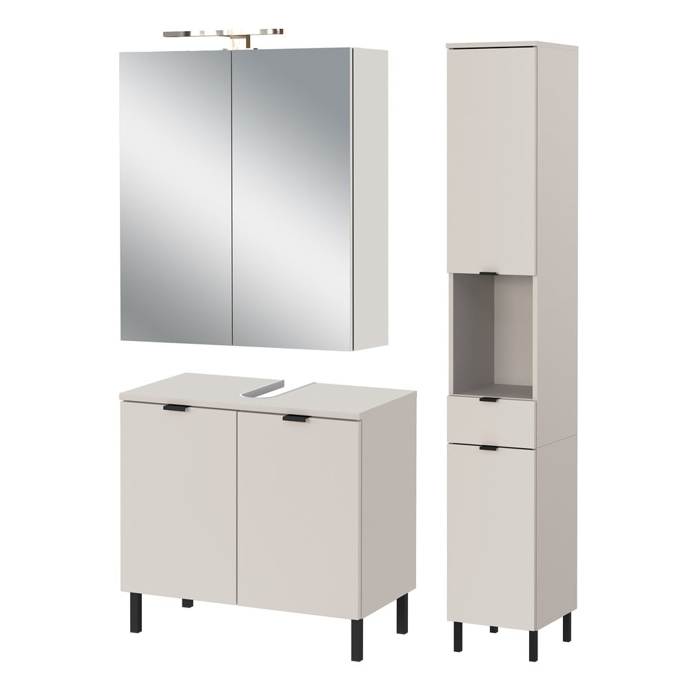 Krémszínű fürdőszoba bútor szett Arcena – Germania