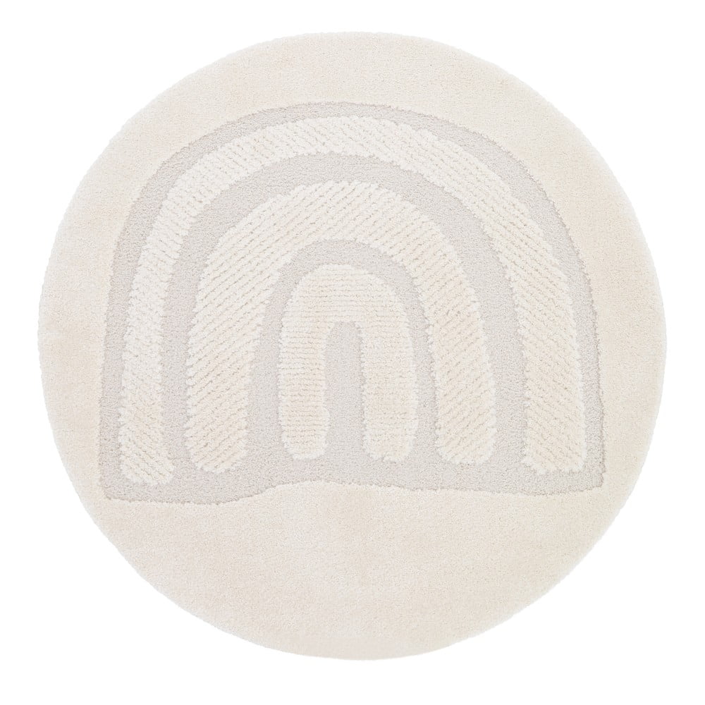 Krémszínű gyerek szőnyeg ø160 cm Rainbow Dream M – Nattiot