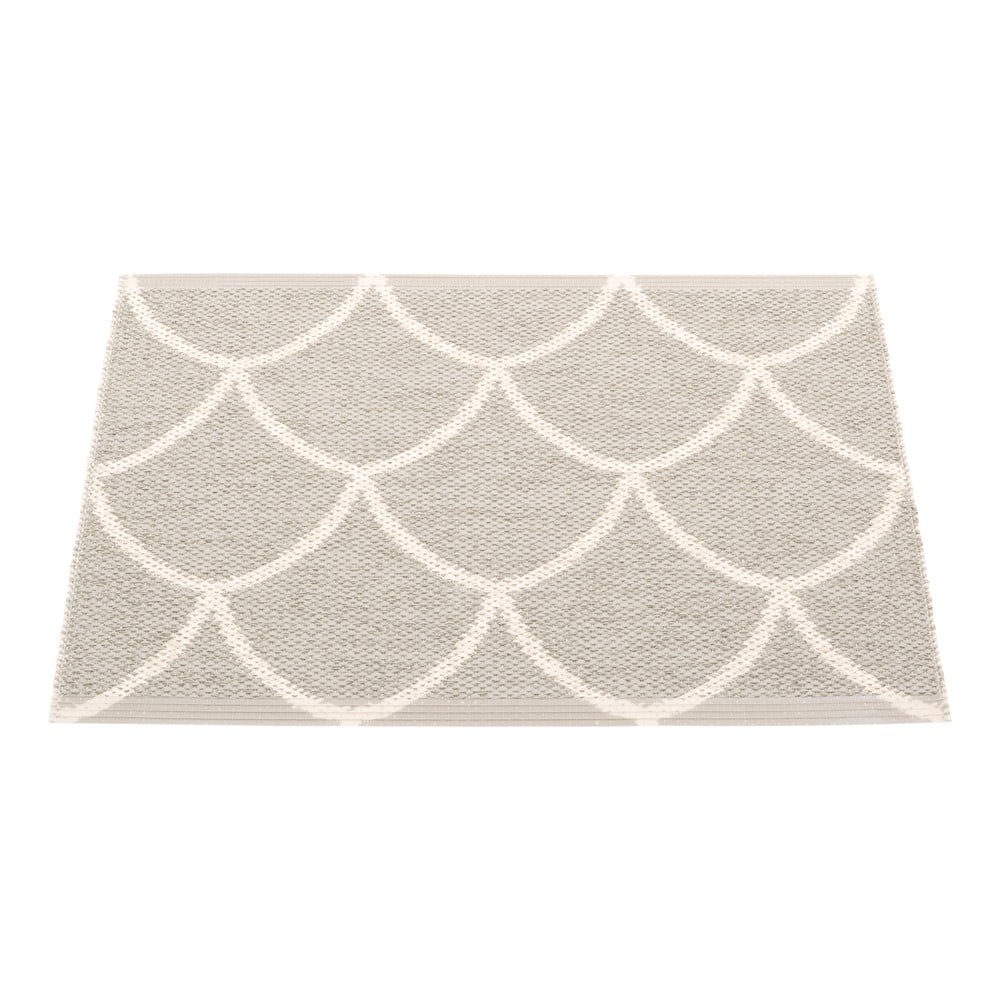 Krémszínű kültéri-beltéri szőnyeg 70x50 cm Kotte Linen – Pappelina