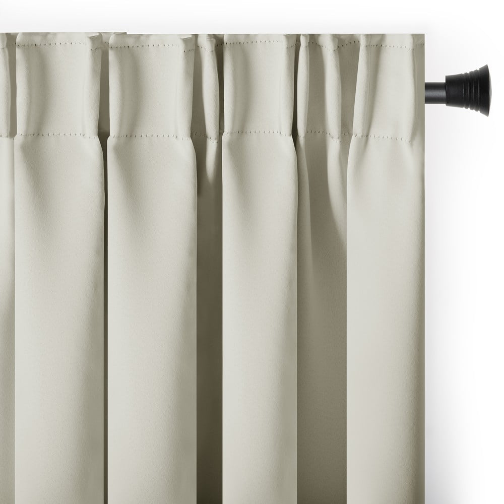 Krémszínű sötétítő termo függöny 140x245 cm Pleat – Restilo