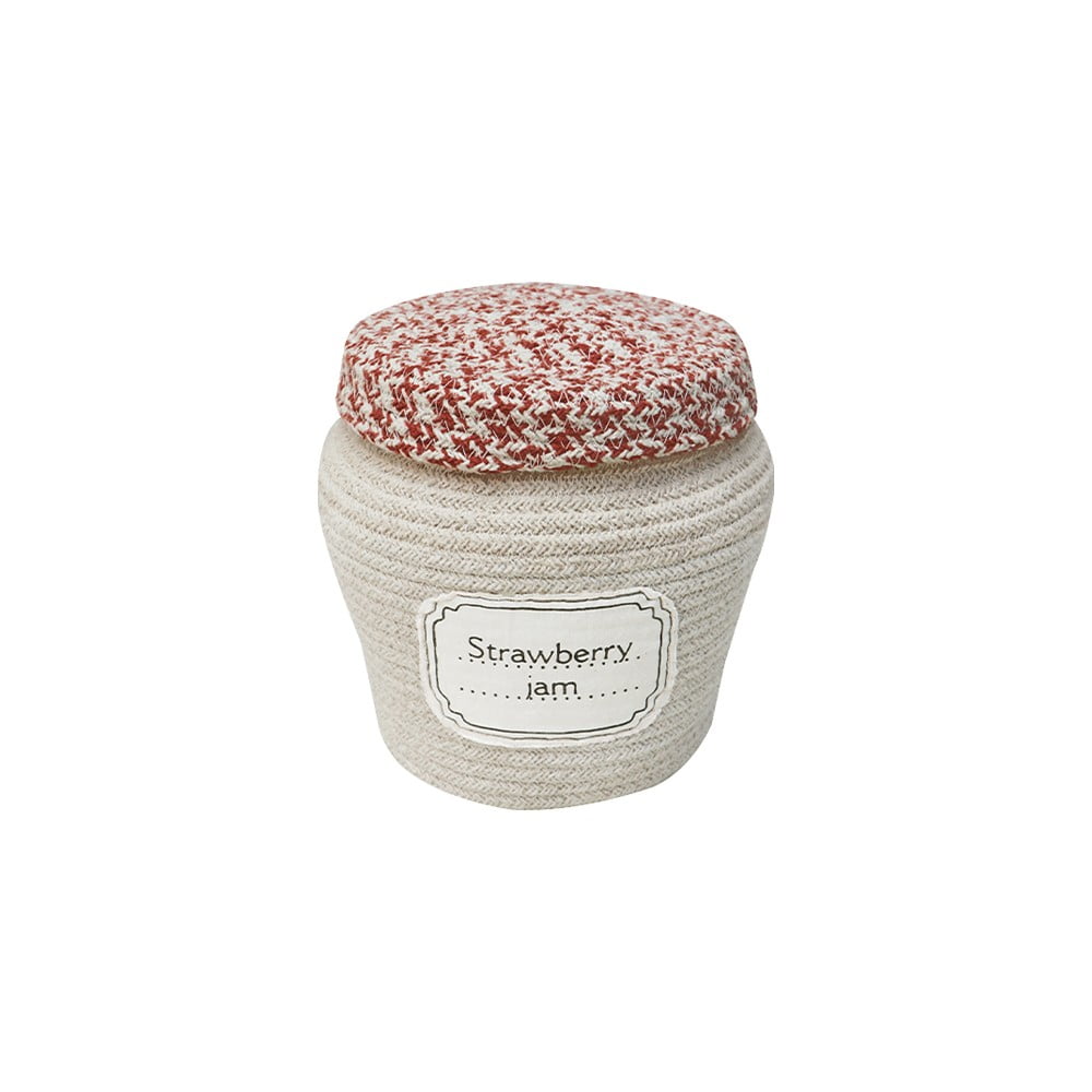 Krémszínű textil játéktároló kosár ø 20x23 cm Jam Jar – Lorena Canals