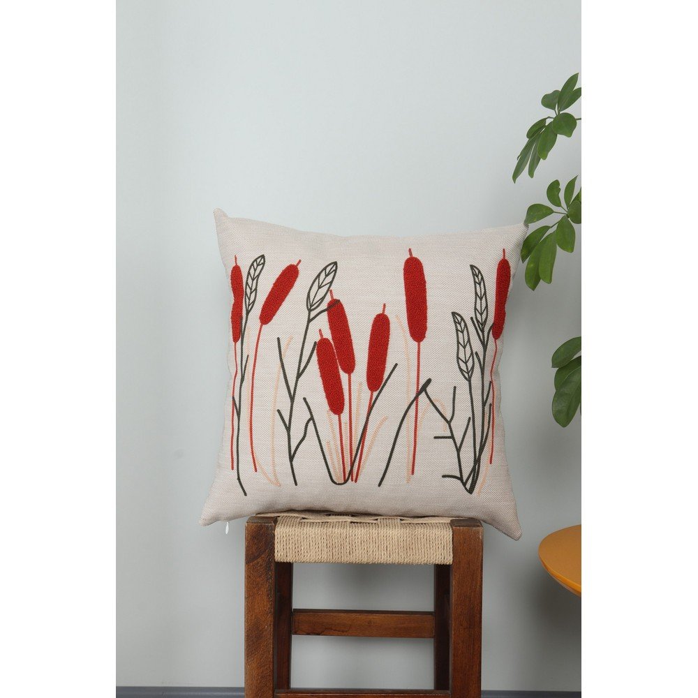 Len párnahuzat 43x43 cm Straw – Mioli Decor