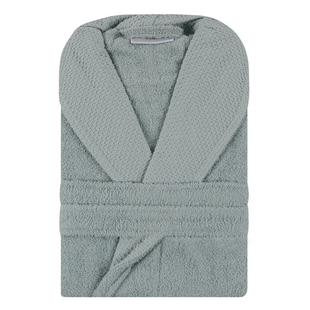 Mentazöld pamut fürdőköpeny S Cappa – Foutastic