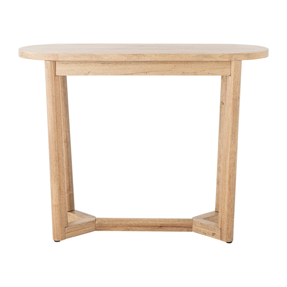 Natúr színű kaucsukfa konzolasztal 35x100 cm Serrone – Bloomingville