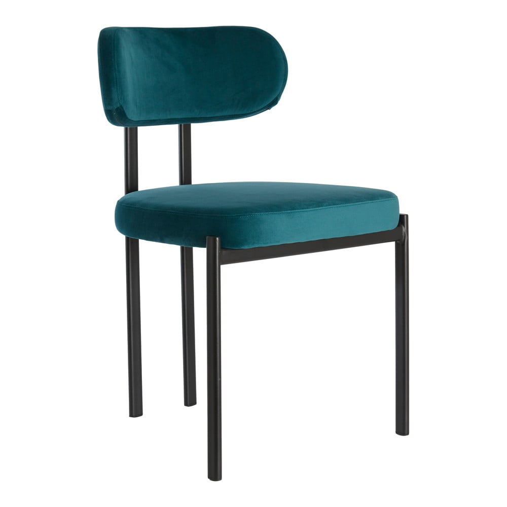 Petróleum színű bársony étkezőszék szett 2 db-os Sonja – Light & Living