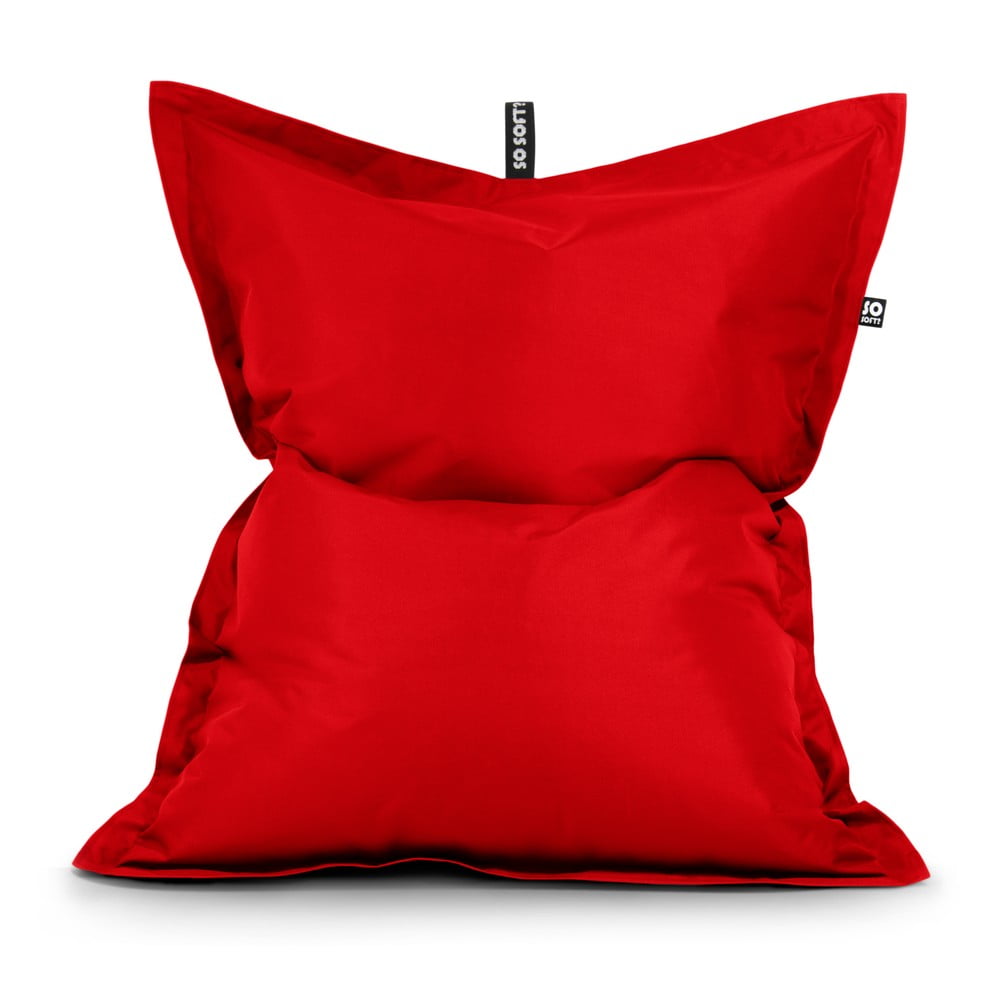 Piros babzsákfotel Pad L – So Soft?