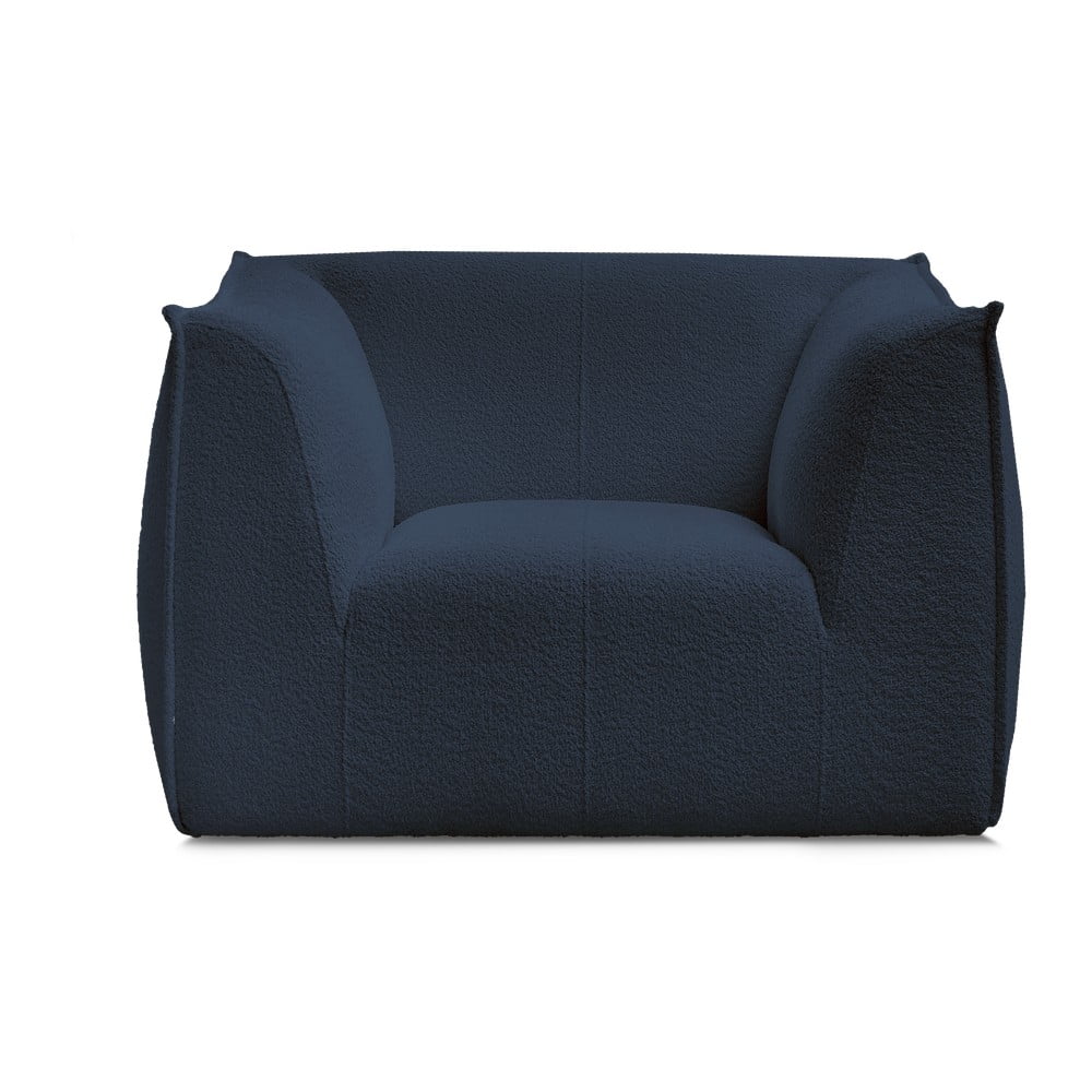 Sötétkék buklé fotel Giorgia – Bobochic Paris