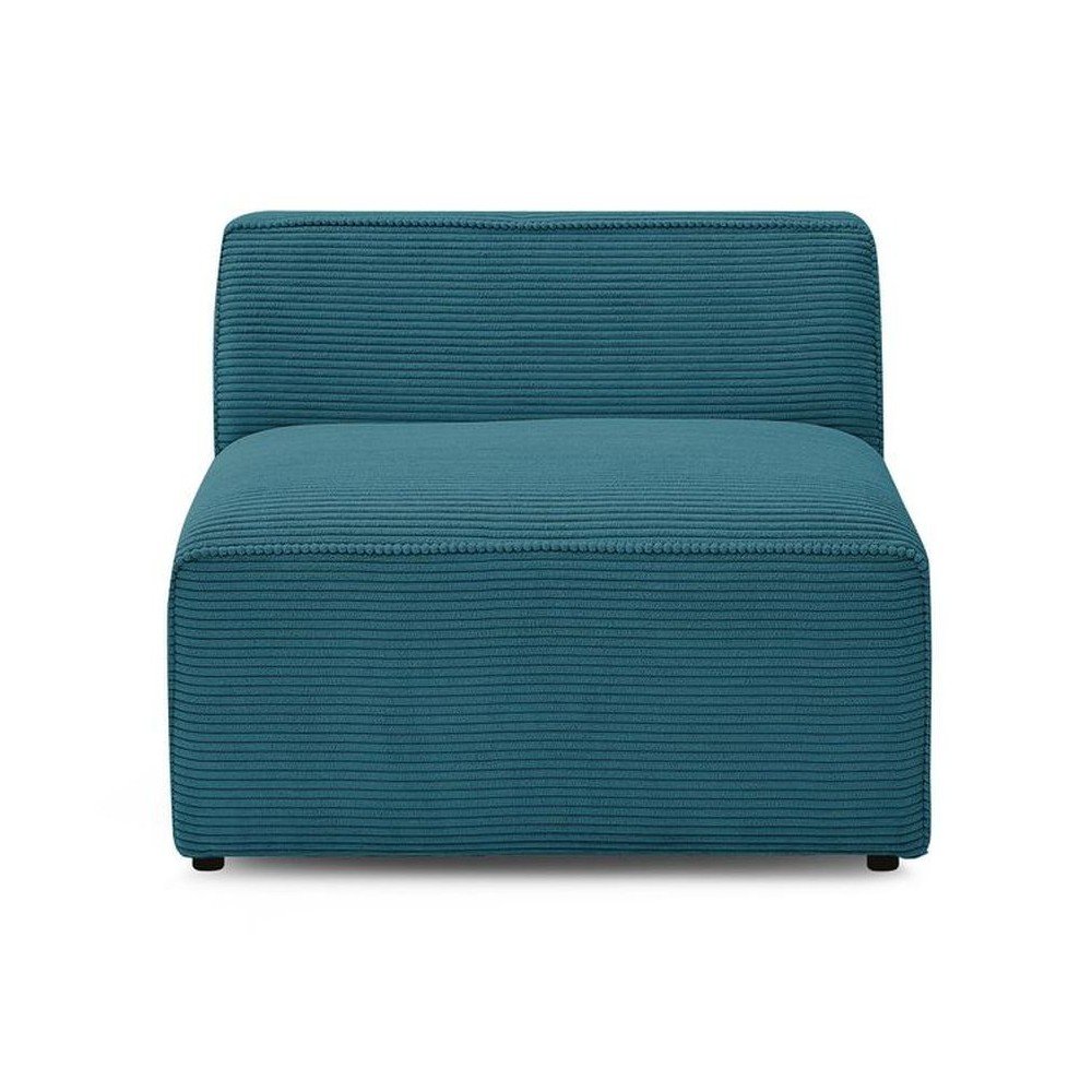 Sötétkék kordbársony kanapé modul (középső rész) Megeve – Bobochic Paris