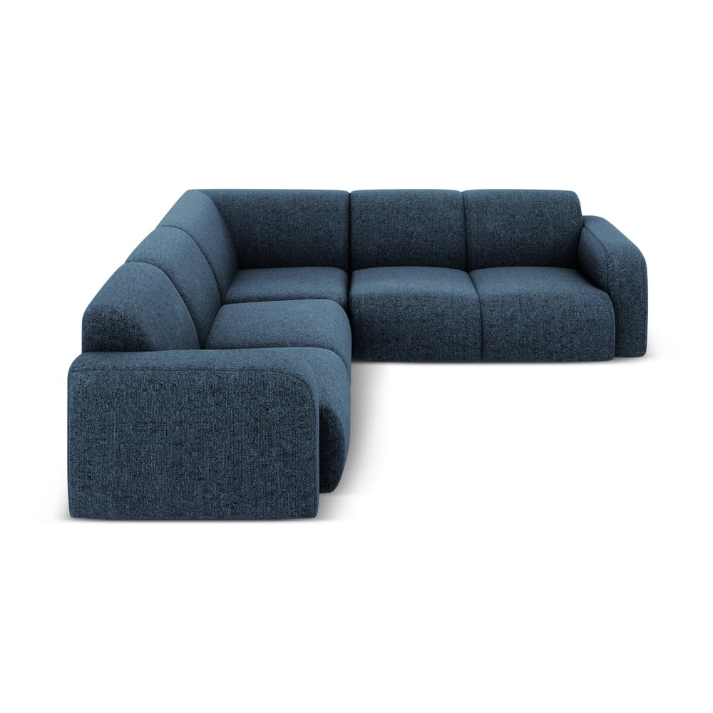 Sötétkék sarokkanapé (variálható-L alakú) Molino – Micadoni Home