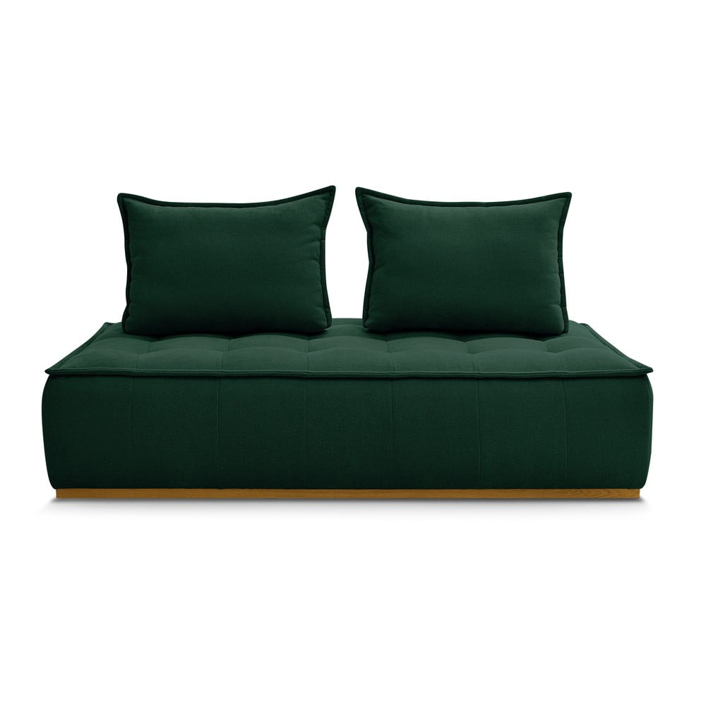 Sötétzöld buklé kanapé 175 cm Elisa – Bobochic Paris