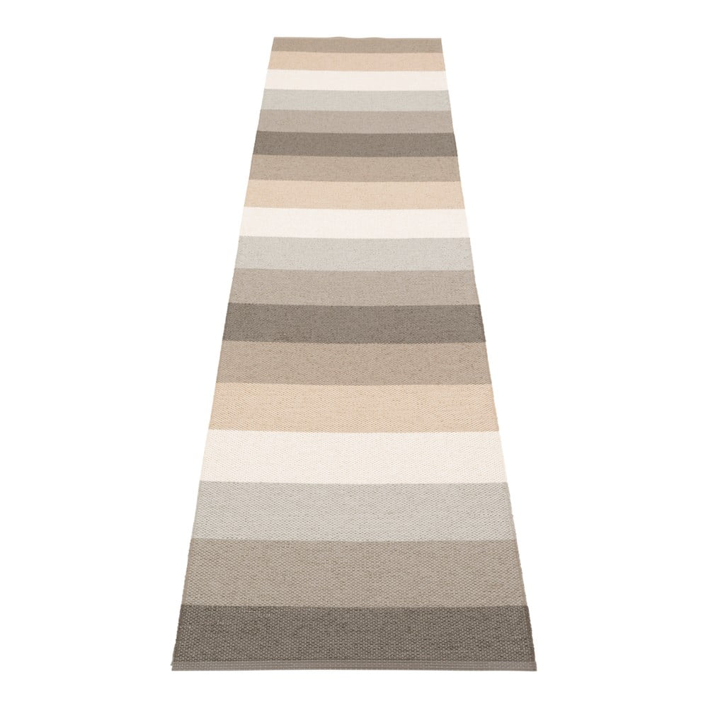 Szürke-bézs kültéri-beltéri futószőnyeg 70x300 cm Molly Clay – Pappelina