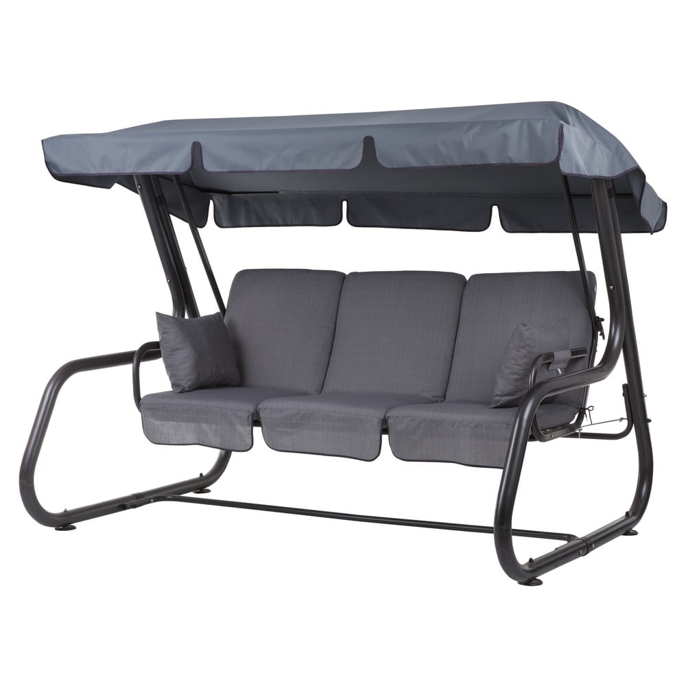Szürke fém kerti hintaágy Rimini – Dajar