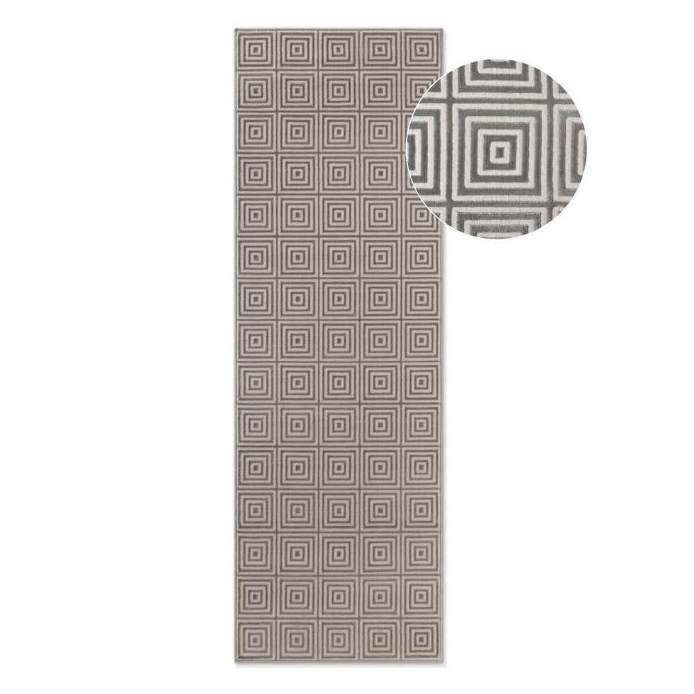 Szürke futószőnyeg 80x240 cm Perles Tourmaline – Elle Decoration