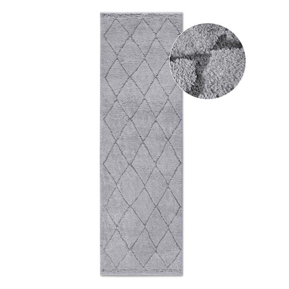 Szürke futószőnyeg 80x240 cm Perrotin Light Grey – Elle Decoration