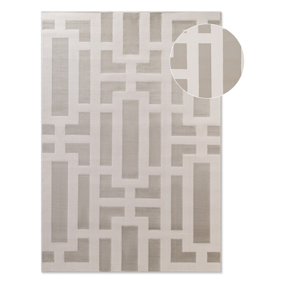 Szürke-krémszínű szőnyeg 200x280 cm Perles Onyx – Elle Decoration