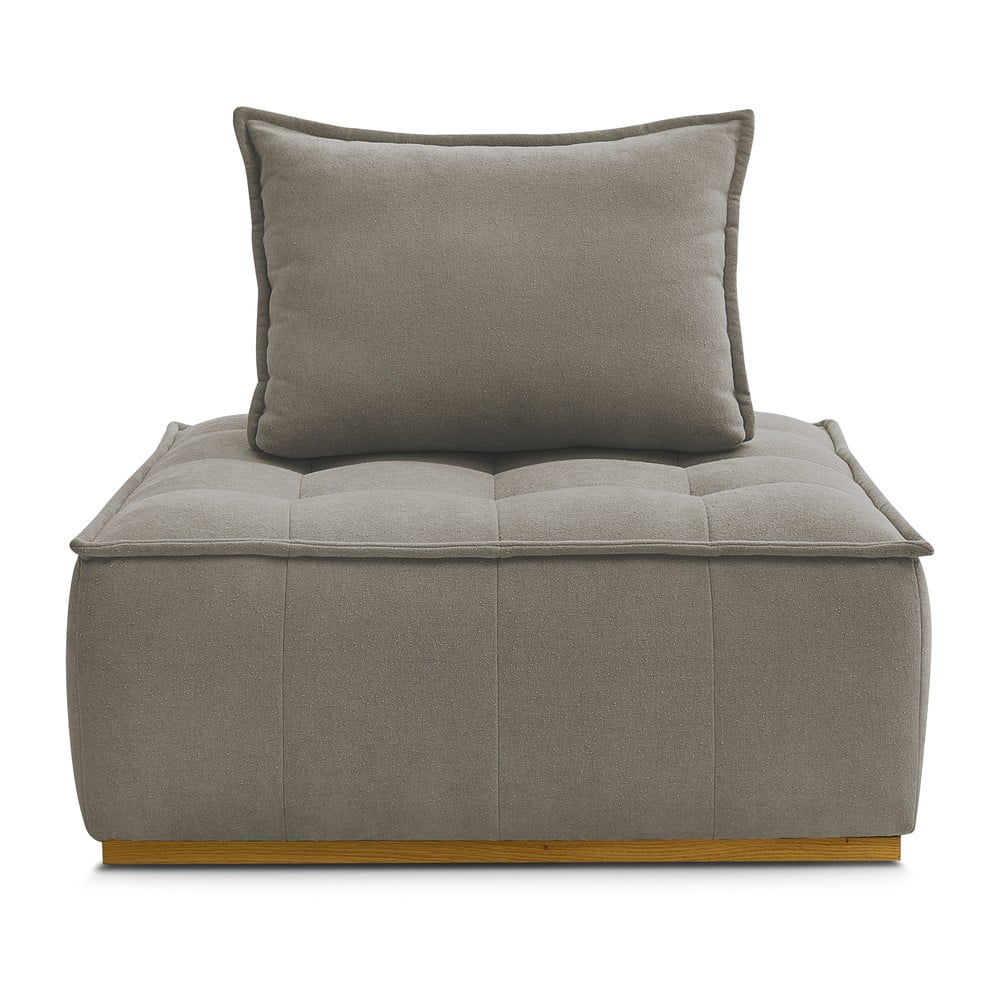 Szürkésbarna buklé fotel Elisa – Bobochic Paris