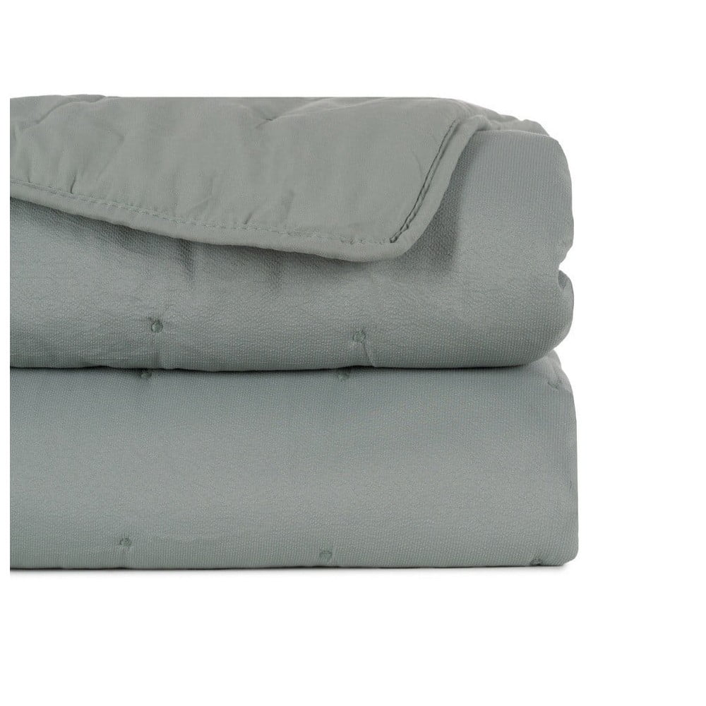 Szürkészöld steppelt ágytakaró 230x280 cm – Ixia