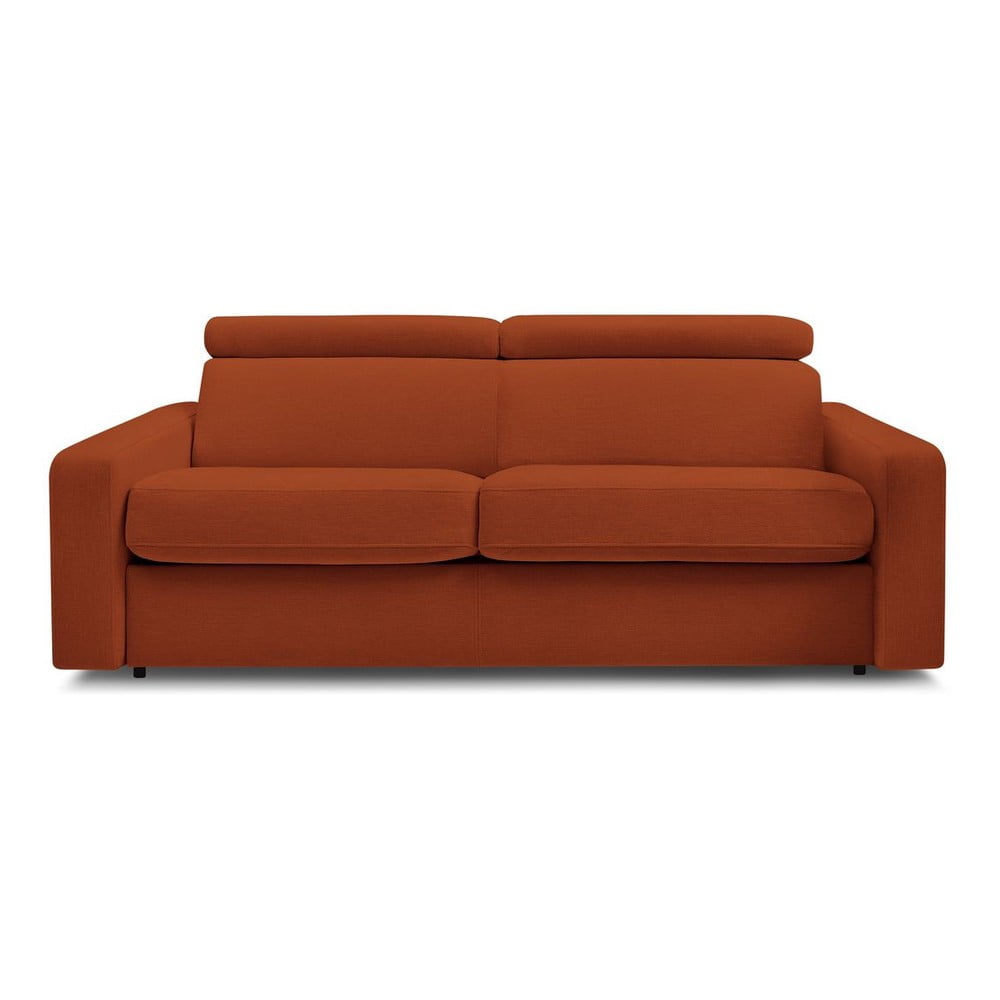 Téglavörös kinyitható kanapé 215 cm Monaco – Bobochic Paris