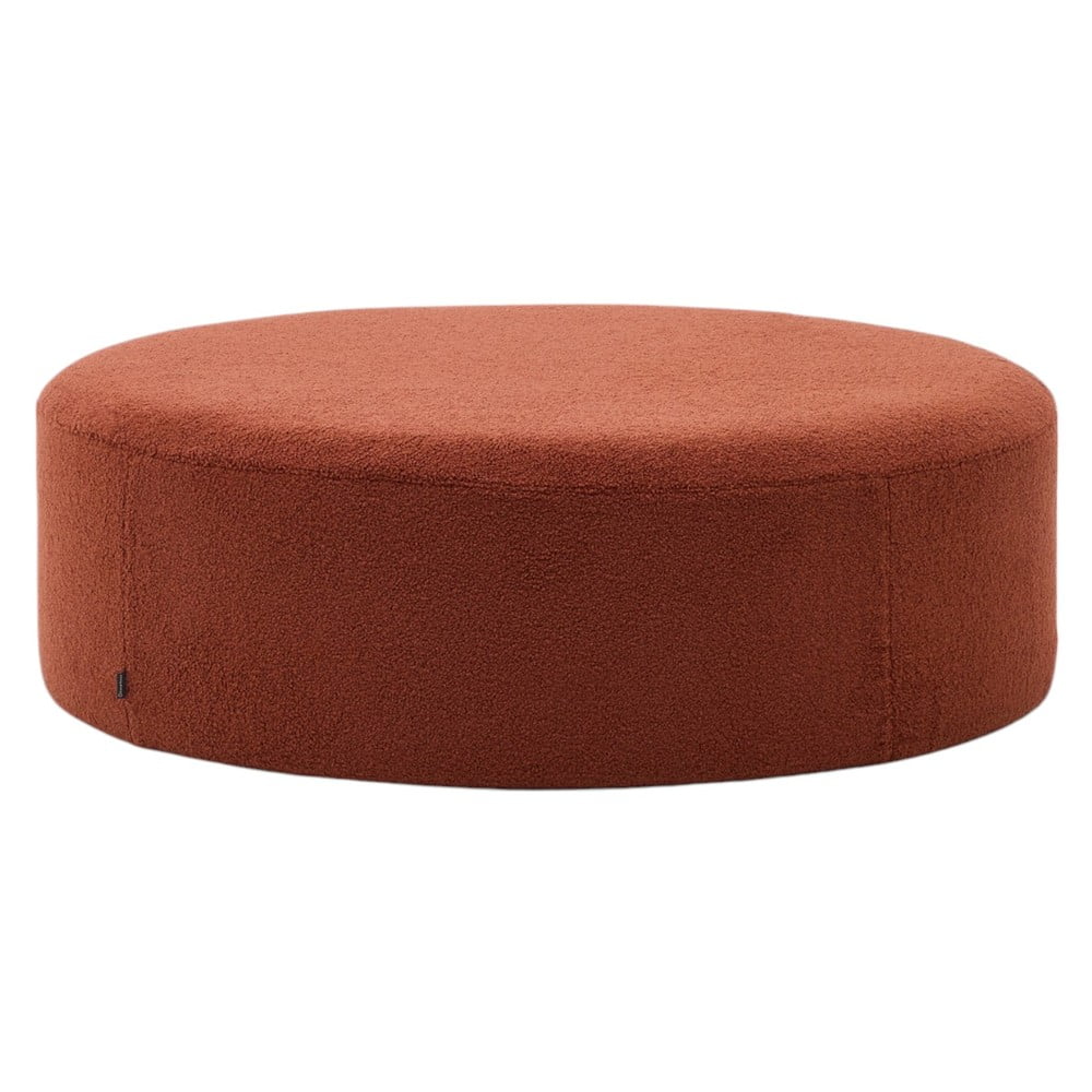 Terrakotta színű buklé puff Kaeli – Kave Home
