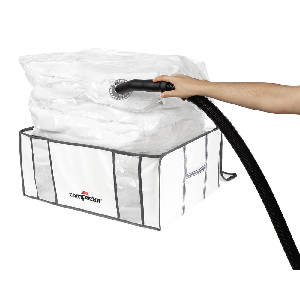 Vákuumos-megerősített textil ruhatároló doboz 65x45x26