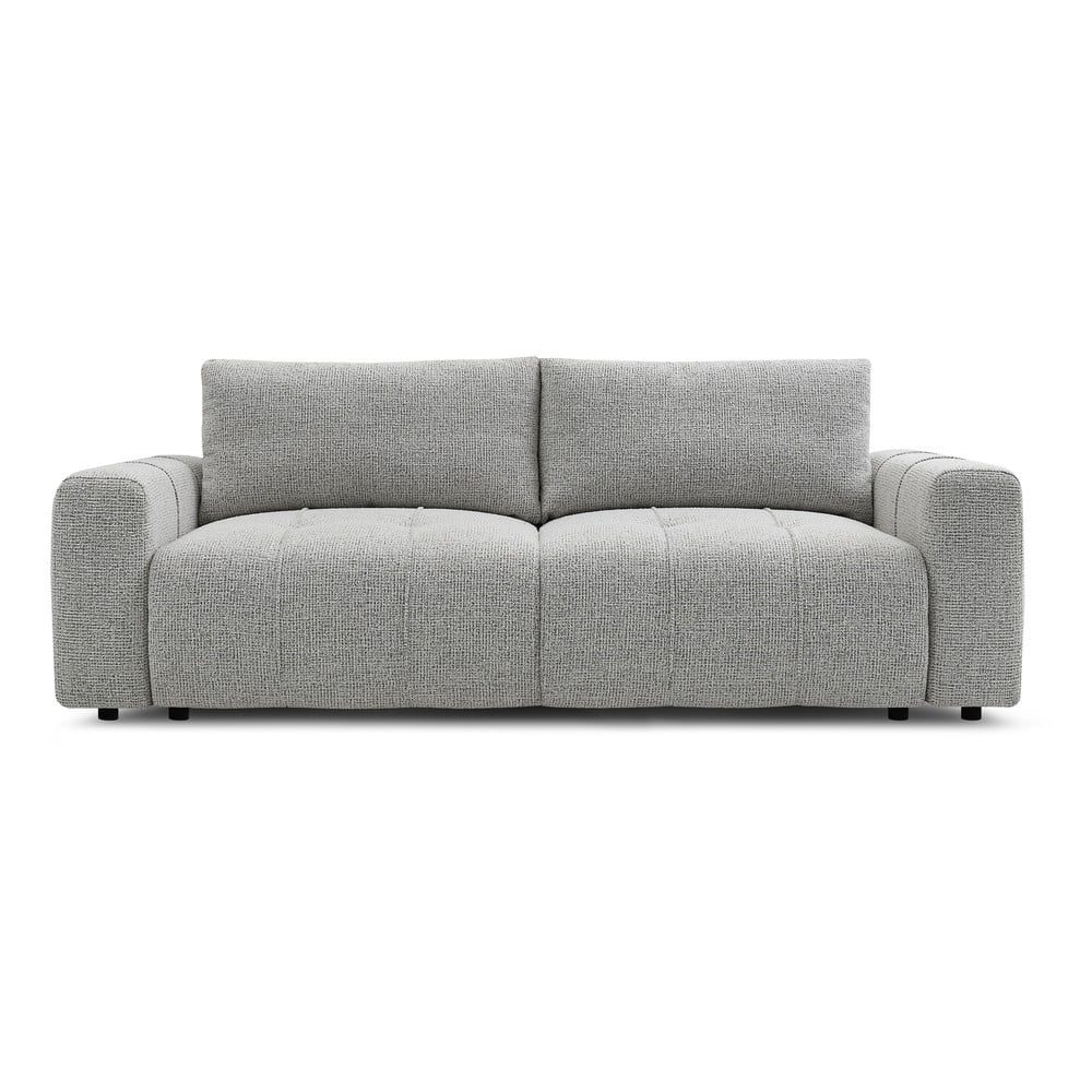 Világosszürke kinyitható-tárolóhelyes kanapé 248 cm Arsene – Bobochic Paris