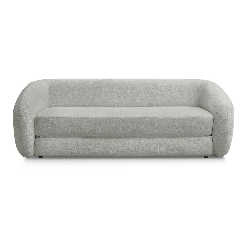 Világosszürke zsenília kinyitható kanapé 228 cm Neyo – Bobochic Paris